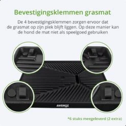 AWEMOZ Hondentoilet Kunstgras - Met 2 Matten En Opvangbak - 64x52x7,5cm - Puppy Pads - Zindelijkheidstraining Hond - Training Pads - Indoor / Outdoor Honden Toilet -Huisdierbenodigdheden Korting 1200x1200 716