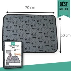 Jooba Puppy Training Pads - Wasbare Puppy Pads 2 Stuks - Hondentoilet - 70x50cm - Puppy -Huisdierbenodigdheden Korting 1200x1200 722