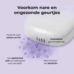Pettadore Air Insight - Kattenbak Geurverdrijver & Teller - Actieve Zuurstof En Ionen - Oplaadbaar - Met App -Huisdierbenodigdheden Korting 1200x1200 731
