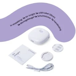 Pettadore Air Insight - Kattenbak Geurverdrijver & Teller - Actieve Zuurstof En Ionen - Oplaadbaar - Met App -Huisdierbenodigdheden Korting 1200x1200 740