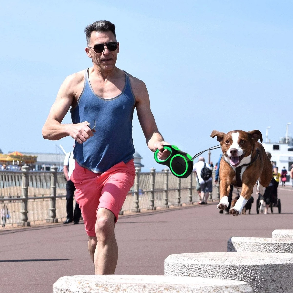 IGOODS - Hondenriem - Katten Riem - Uitlaatriem Voor Honden En Katten - Honden Riem- Rollijn - 5 Meter Lang 10 IGOODS - Hondenriem - Katten Riem - Uitlaatriem Voor Honden En Katten - Honden Riem- Rollijn - 5 Meter Lang - Image 8