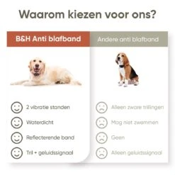 Premium Anti Blafband Om Je Hond Snel En Effectief Te Laten Stoppen Met Blaffen - Diervriendelijke Opvoedingshalsband Zonder Schok - Trainingshalsband Voor Grote En Kleine Honden - Anti Blaf Apparaat - Correctie Halsband -Huisdierbenodigdheden Korting 1200x1200 783