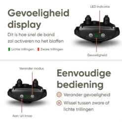 Premium Anti Blafband - Diervriendelijke Opvoedingshalsband Zonder Schok - Trainingshalsband Voor Grote En Kleine Honden - Anti Blaf Band - Correctie Halsband -Huisdierbenodigdheden Korting 1200x1200 803