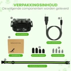 Petz - Anti Blafband - Anti Blafband Voor Kleine En Grote Honden - 5-55 KG - Vibratie En Audio - Diervriendelijk - GEEN Schokken - Opvoedingshalsband Zonder Schok En Diervriendelijk - Waterdicht - Oplaadbaar -Huisdierbenodigdheden Korting 1200x1200 826