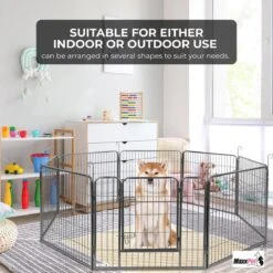 MaxxPet Puppyren - Hondenbench - Hondenren- Puppyren Met 8 Kennelpanelen - Staal -80 X 100 Cm Ø 210 Cm 15 MaxxPet Puppyren - Hondenbench - Hondenren- Puppyren Met 8 Kennelpanelen - Staal -80 X 100 Cm Ø 210 Cm -Huisdierbenodigdheden Korting 1200x1200 882