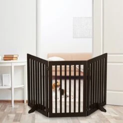 Relaxdays Veiligheidshekje Hout - 92 Cm Hoog - Kinderhek - Hondenhek - Inklapbaar - Bruin - 4 Panelen 17 Relaxdays Veiligheidshekje Hout - 92 Cm Hoog - Kinderhek - Hondenhek - Inklapbaar - Bruin - 4 Panelen -Huisdierbenodigdheden Korting 1200x1200 895