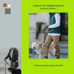 1FORME Hondenriem 15-25kg - Sliplijn Hond REFLECTEREND 2m, 1cm Ø - Jachtlijn 2 Ergonomische Handvaten - Dubbel Stop -Huisdierbenodigdheden Korting 1200x1200 90