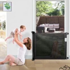 Caedentes - Hondenhek – Inrolbaar – Dierenhek -tot 150cm Uitrolbaar – Zwart -Huisdierbenodigdheden Korting 1200x1200 902