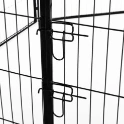 Merkloos Hondenren - Puppyren - Hondenkennel - 8 Kennelpanelen - Staal - 80 Cm Hoog - 640 Cm Omtrek - Uitbreidbaar -Huisdierbenodigdheden Korting 1200x1200 917