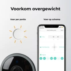 Pettadore Nutri View - Voerautomaat Kat/Hond - Smart Met Camera En App - Wit - 3.7 L -Huisdierbenodigdheden Korting 1200x1200 984