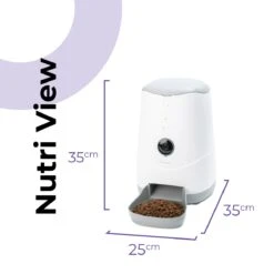 Pettadore Nutri View - Voerautomaat Kat/Hond - Smart Met Camera En App - Wit - 3.7 L -Huisdierbenodigdheden Korting 1200x1200 988