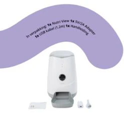 Pettadore Nutri View - Voerautomaat Kat/Hond - Smart Met Camera En App - Wit - 3.7 L -Huisdierbenodigdheden Korting 1200x1200 989