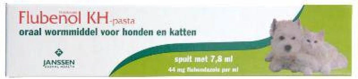 Janssen Flubenol Pasta Hond/kat - 1 St à 7,5 Ml 3 Janssen Flubenol Pasta Hond/kat - 1 St à 7,5 Ml