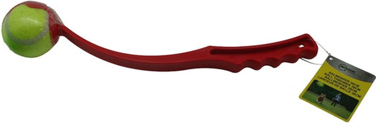 Benson Rode Honden Ballenwerper Met Ergonomische Handgreep – Inclusief Tennisbal – 38cm – Rood | Balwerper Voor Hond | Bal Werpen | Apporteer Speelgoed | Hondenspeelgoed 13 Benson Rode Honden Ballenwerper Met Ergonomische Handgreep – Inclusief Tennisbal – 38cm – Rood | Balwerper Voor Hond | Bal Werpen | Apporteer Speelgoed | Hondenspeelgoed - Image 11