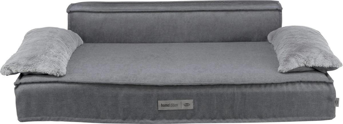 Trixie Hondenmand Sofa Liano Rechthoek Grijs - 100X60 CM 3 Trixie Hondenmand Sofa Liano Rechthoek Grijs - 100X60 CM