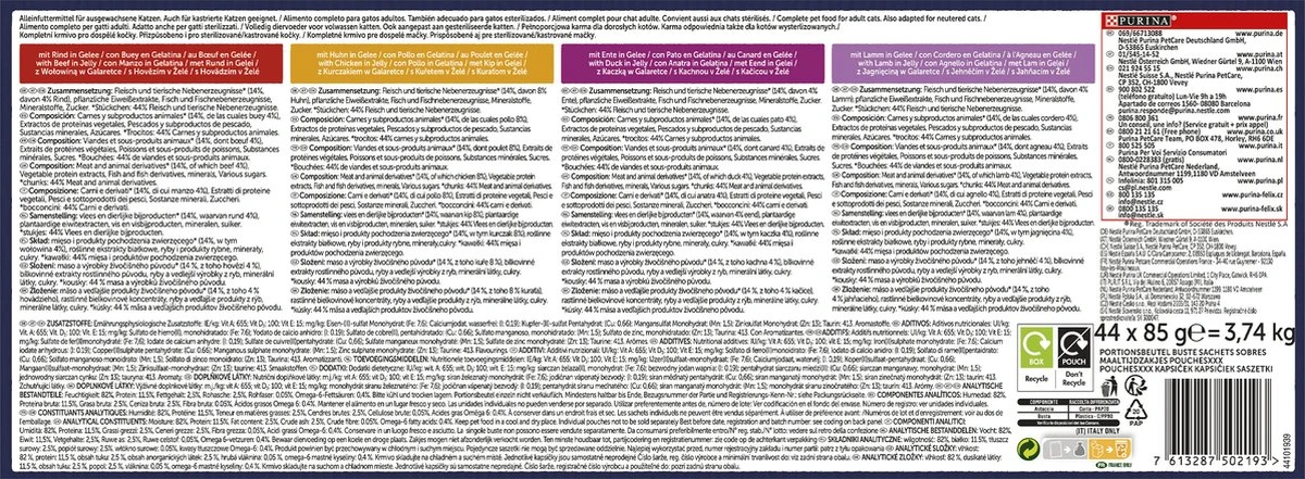 Felix Elke Dag Feest Farm Selectie In Gelei - Katten Natvoer - 44 X 85g 4 Felix Elke Dag Feest Farm Selectie In Gelei - Katten Natvoer - 44 X 85g - Image 2