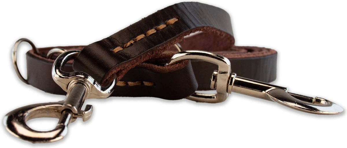 Multifunctionele Hondenriem - 220cm - Bruin - Leren Hondenriem - 100% Volnerfleer - Hondenriem Leer - Leiband Hond 11 Multifunctionele Hondenriem - 220cm - Bruin - Leren Hondenriem - 100% Volnerfleer - Hondenriem Leer - Leiband Hond - Image 9