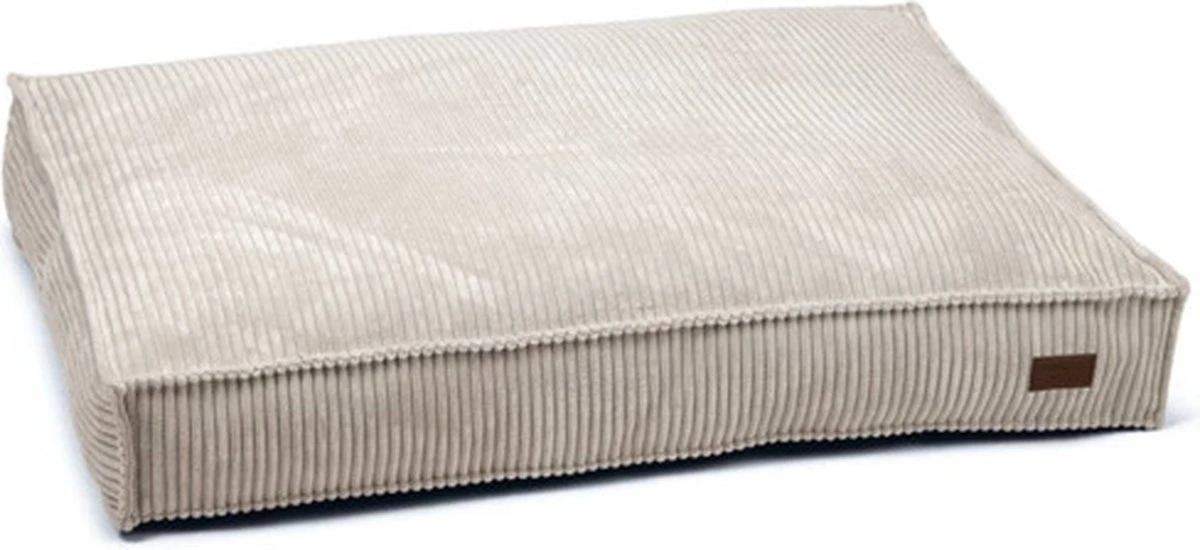 Designed By Lotte Hondenkussen Ribbed Lichtgrijs 100 X 70 Cm - Hond 3 Designed By Lotte Hondenkussen Ribbed Lichtgrijs 100 X 70 Cm - Hond