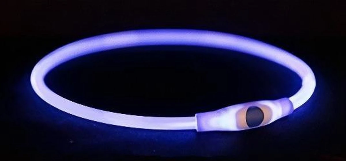 Trixie Halsband Usb Flash Light Lichtgevend Oplaadbaar Tpu Blauw - 40X0.8 CM 9 Trixie Halsband Usb Flash Light Lichtgevend Oplaadbaar Tpu Blauw - 40X0.8 CM - Image 7