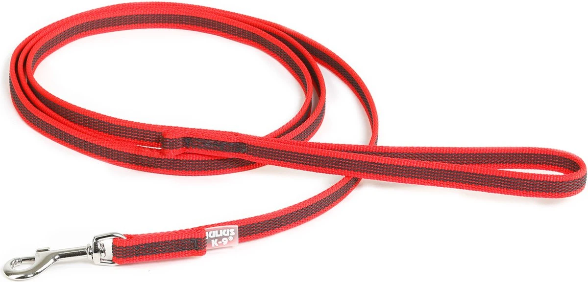 Julius K9 Antislip Lijn- 2 Meter - 14mm - Met Handvat - Rood 3 Julius K9 Antislip Lijn- 2 Meter - 14mm - Met Handvat - Rood