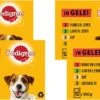 Pedigree Adult Honden Natvoer - Vlees & Gevogelte In Gelei - 4 X 6 Stuks -Huisdierbenodigdheden Korting 1200x613 2