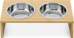 Navaris Verhoogd Dubbel Dieren Voedingsstation - 2 Kommen Voor Katten En Kleine Honden - Roestvrij Staal - Verhoogde Bamboe Standaard 10 Navaris Verhoogd Dubbel Dieren Voedingsstation - 2 Kommen Voor Katten En Kleine Honden - Roestvrij Staal - Verhoogde Bamboe Standaard -Huisdierbenodigdheden Korting 1200x619