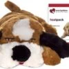 Snuggle Puppy Bruin/ Wit - Met Warmtebron En Hartslag Smart Pet Love -Huisdierbenodigdheden Korting 1200x624 1