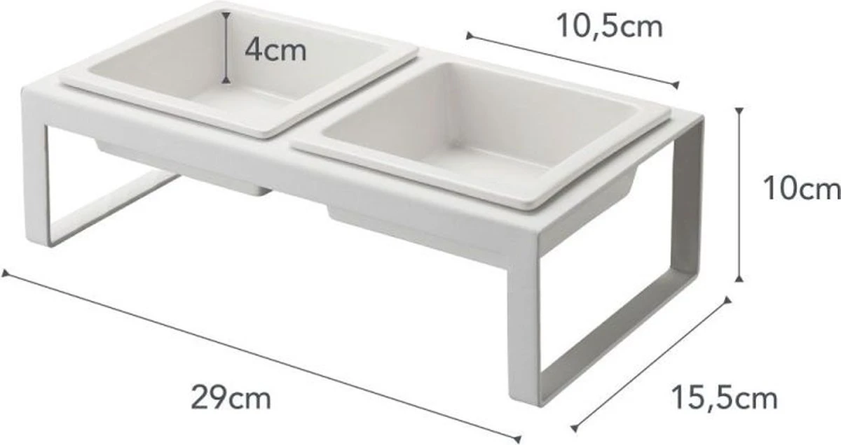 Yamazaki Tower Dierenvoerbakjes - Wit 9 Yamazaki Tower Dierenvoerbakjes - Wit - Image 7