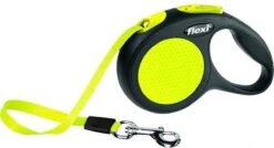 Flexi New Neon Tape - Hondenriem - Geel/Zwart - M - 5 M - (<25 Kg) -Huisdierbenodigdheden Korting 1200x651