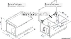 WONDERMAKE® Grote Kattenkast Houten Voor Kattenbak-box Kattentoilet, XL-kattenbak Dressoir Kastje, Designer Kattenhuis Met Kattenhol Kattenmand, Kasten Kast Voor Badkamer, 73,5 X 51,5 X 57 Cm, Wit -Huisdierbenodigdheden Korting 1200x663 5