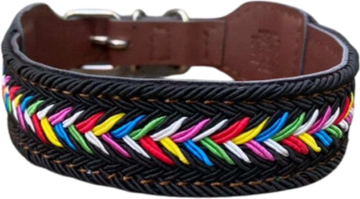 Hondenhalsband - Zwart - L ( Nekomvang 43 - 53 Cm ) 3 Hondenhalsband - Zwart - L ( Nekomvang 43 - 53 Cm )