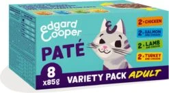 4x Edgard & Cooper Kattenvoer Adult Multipack Pate 8 X 85 Gr -Huisdierbenodigdheden Korting 1200x668