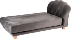 Maxxpro Katten- En Hondenbank - Grijs - Verhoogd Met Houten Poten - Fluweel Materiaal - 90 X 44 X 34 Cm - Huisdieren Tot 80 KG -Huisdierbenodigdheden Korting 1200x671 5