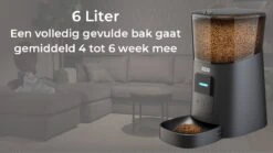 Automatische Voerbak Kat En Hond - Voerautomaat Met Smartphone Besturing - Voerinhoud 6 Liter - Voerdispenser - Zedar A600 -Huisdierbenodigdheden Korting 1200x675 5