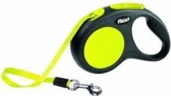 Flexi New Neon Tape - Hondenriem - Geel/Zwart - M - 5 M - (<25 Kg) -Huisdierbenodigdheden Korting 1200x676 2