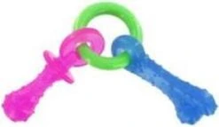Nylabone Puppy Teething Pacifier Flexible - Hondenspeelgoed - Bacon 215x100x38 Mm 108 G Roze Blauw Groen Tot 11kg Small -Huisdierbenodigdheden Korting 1200x693 4