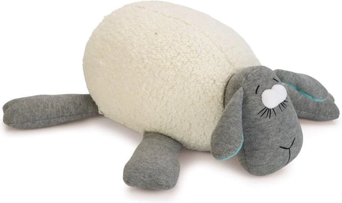 Beeztees Puppy Heartbeat - Hondenknuffel - Wit/Grijs - 35x20x14 Cm 5 Beeztees Puppy Heartbeat - Hondenknuffel - Wit/Grijs - 35x20x14 Cm - Image 3