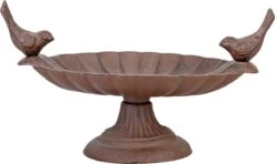 ESSCHERT DESIGN Best For Birds Gietijzeren Vogelbad - Bruin - 21 X 15 X 12 Cm