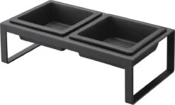Yamazaki Eetbak - Voederbak Kat - Tweeledig - Zwart -Huisdierbenodigdheden Korting 1200x720 6