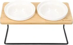 Navaris Verhoogde Voerbakset Met Standaard - 2 Keramische Voerbakken Met Houder Van Bamboe En Metaal - Voer- En Drinkbak Voor Kat En Hond - Antislip 17 Navaris Verhoogde Voerbakset Met Standaard - 2 Keramische Voerbakken Met Houder Van Bamboe En Metaal - Voer- En Drinkbak Voor Kat En Hond - Antislip -Huisdierbenodigdheden Korting 1200x732 4