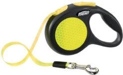 Flexi New Neon Tape - Hondenriem - Geel/Zwart - M - 5 M - (<25 Kg) -Huisdierbenodigdheden Korting 1200x733