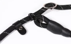 Nixnix - Honden Riem - 1,7cm - Zwart - 1,2cm Dik - Sliplijn - Nylon - Hondenriem - Verstelbaar - Jachtlijn Met Stop - Leiband -Huisdierbenodigdheden Korting 1200x737 3