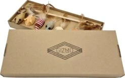 GIZMO Luxe Kattenspeeltjes Set - 7 Speeltjes - Interactieve Kattenhengel, Kattenspeelgoed & Speelmuisjes - Kitten Speeltjes -Huisdierbenodigdheden Korting 1200x753 6