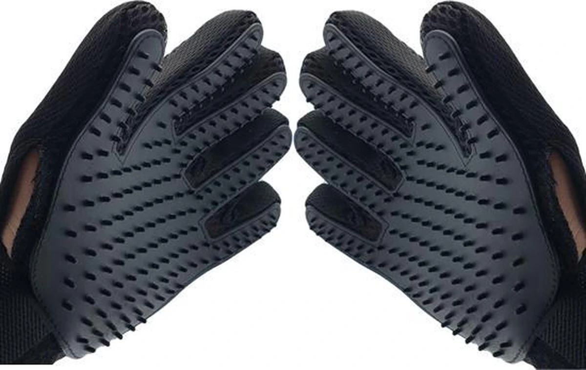 Borstel Voor Huisdieren - 2 Stuks LINKS + RECHTS - Voor Elke Vacht - Silicone - Vachtborstel - Borstel Handschoen - Zwart- ODaani 3 Borstel Voor Huisdieren - 2 Stuks LINKS + RECHTS - Voor Elke Vacht - Silicone - Vachtborstel - Borstel Handschoen - Zwart- ODaani