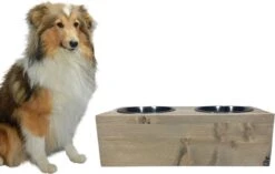 Voerbak Steigerhout Maat L Noten Vergrijsd -Huisdierbenodigdheden Korting 1200x762 5