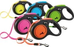 Flexi New Neon Tape - Hondenriem - Geel/Zwart - M - 5 M - (<25 Kg) -Huisdierbenodigdheden Korting 1200x771