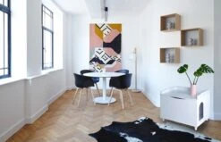 WONDERMAKE® Grote Kattenkast Houten Voor Kattenbak-box Kattentoilet, XL-kattenbak Dressoir Kastje, Designer Kattenhuis Met Kattenhol Kattenmand, Kasten Kast Voor Badkamer, 73,5 X 51,5 X 57 Cm, Wit -Huisdierbenodigdheden Korting 1200x771 7