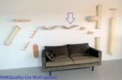RHRQuality Wandmeubel Wandmontage Klimmuur Kat 53 X 43cm Luxe Hangmat XXL Creme Klim Wand Muur Krabpaal Katten Muurbevestiging -Huisdierbenodigdheden Korting 1200x786 6