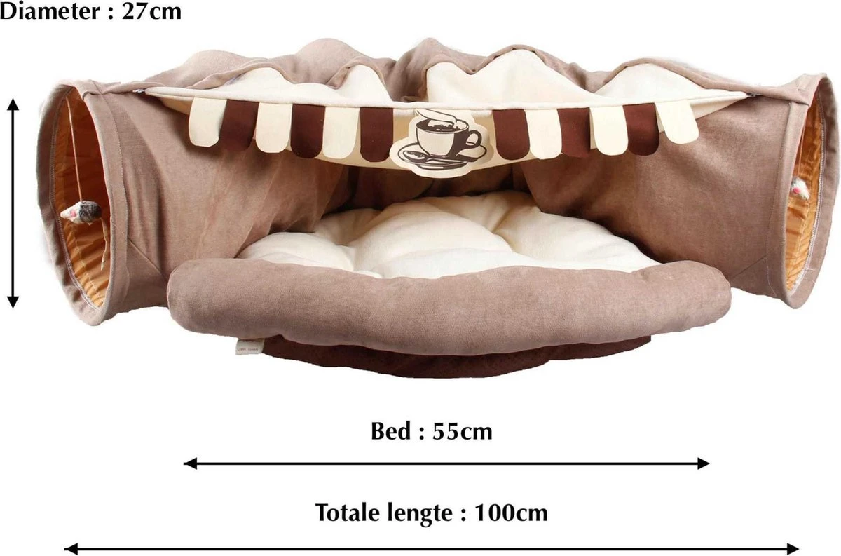 SODEAL Kattentunnel - Katten Huis - Tunnel Kat - Cat House - Kattenmand - Katten Tunnel 4 SODEAL Kattentunnel - Katten Huis - Tunnel Kat - Cat House - Kattenmand - Katten Tunnel - Image 2