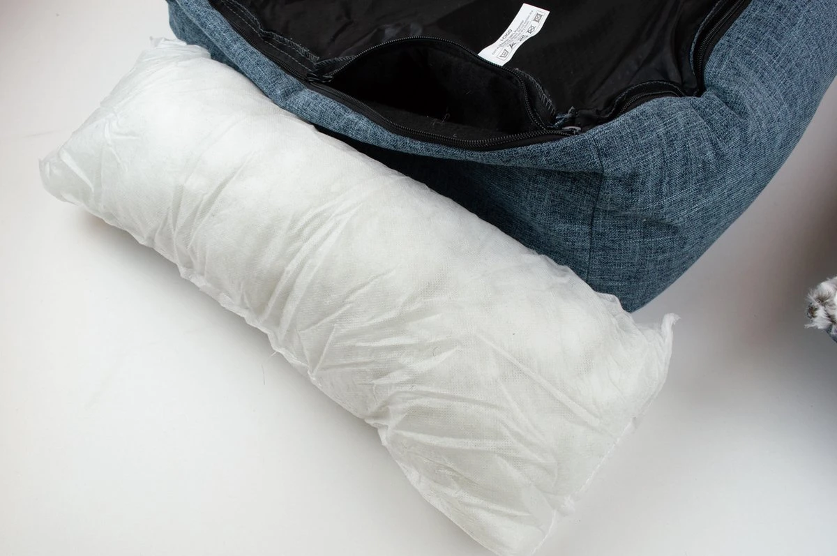 I-CiGO Homy Luxe - Hondenmand - In-kussen Dubbelzijdig Gebruik 70x60xH14cm/Blauw 6 I-CiGO Homy Luxe - Hondenmand - In-kussen Dubbelzijdig Gebruik 70x60xH14cm/Blauw - Image 4